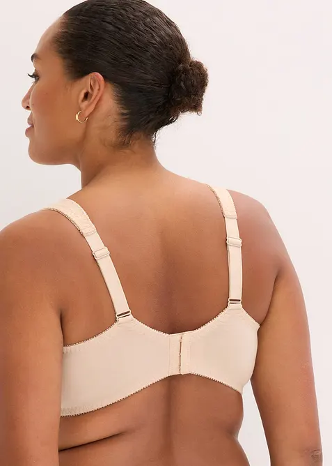 Hladká podprsenka s kosticemi, s bavlnou (2 ks v balení), bonprix