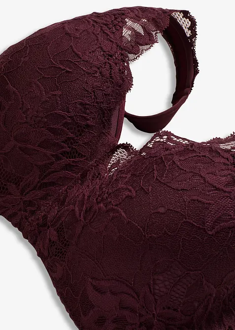 Vyztužená podprsenka s polstrovanými ramínky a jemnou krajkou, bonprix