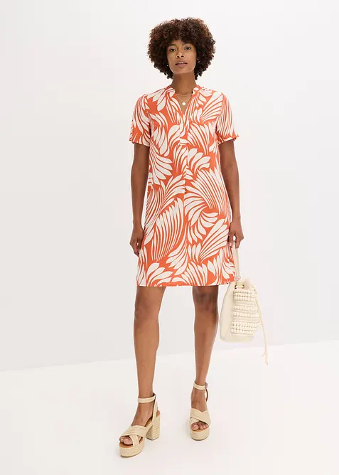 Tunikové šaty ze splývavé viskózy, bonprix