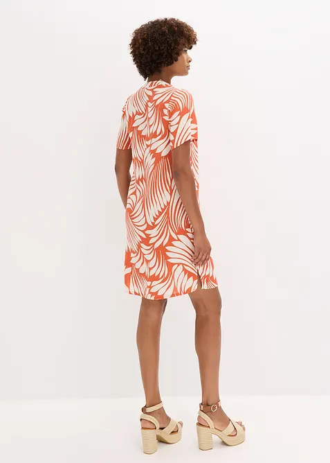 Tunikové šaty ze splývavé viskózy, bonprix