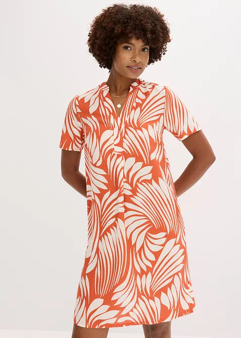 Tunikové šaty ze splývavé viskózy, bonprix