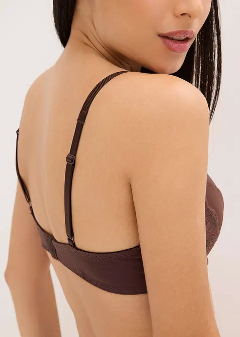 Vyztužen&aacute; podprsenka s luxusn&iacute;m leskl&yacute;m efektem, bonprix