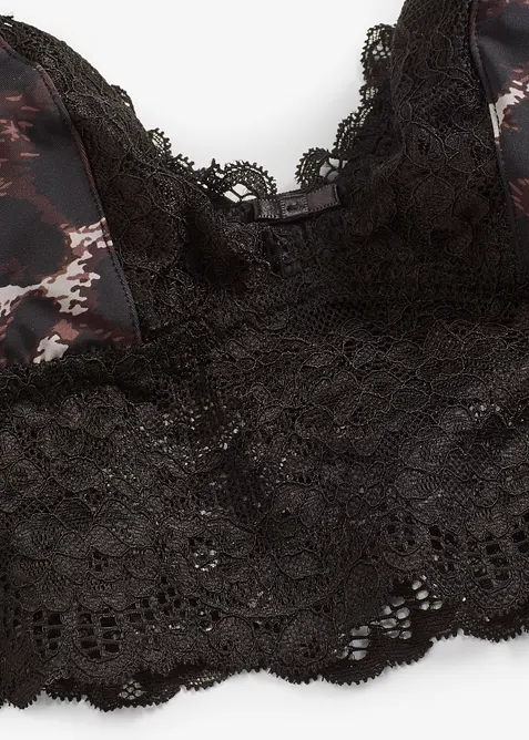 Podprsenkový top s krajkou, bonprix