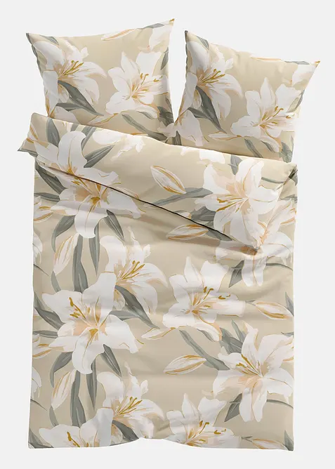 Souprava povlečení s květy, bonprix