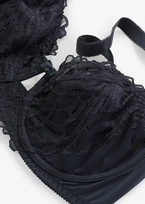 Podprsenka s kosticemi, s lesklým efektem, bonprix