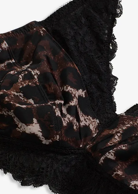 Zmenšovací podprsenkový top s jemnou krajkou, bonprix