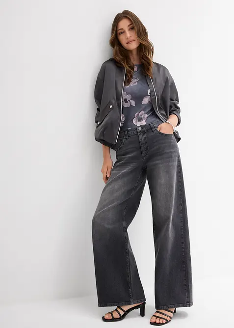 Tričko z jemn&eacute; směsi s visk&oacute;zou, bonprix