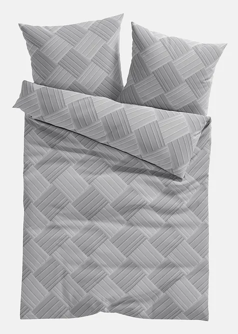 Souprava povlečení se strukturovaným potiskem, bonprix