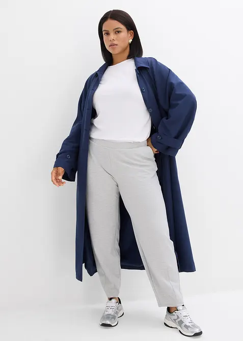 Barelové kalhoty z mírně lesklé viskózové směsi, bonprix