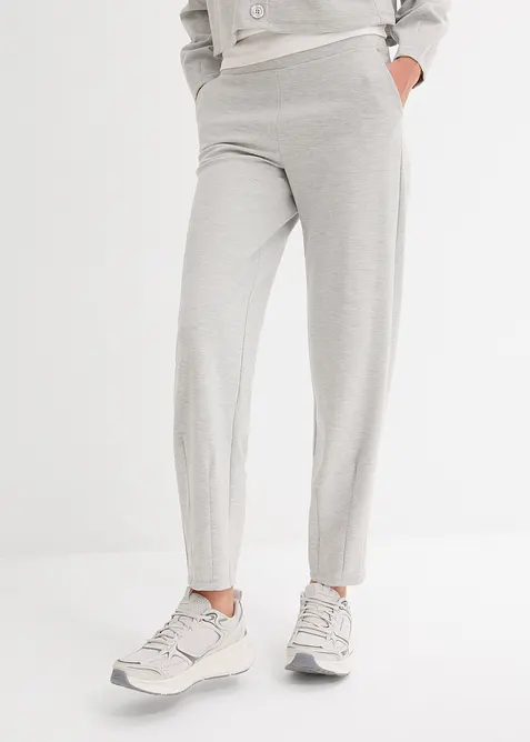 Barelové kalhoty z mírně lesklé viskózové směsi, bonprix