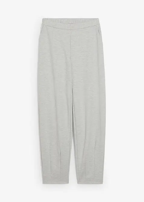 Barelové kalhoty z mírně lesklé viskózové směsi, bonprix