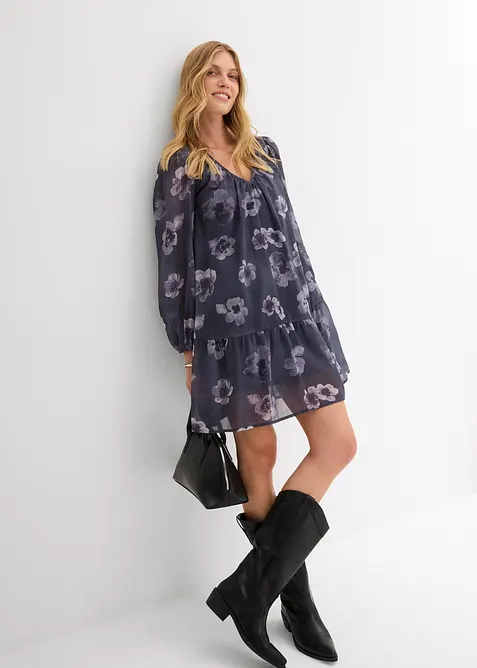 Krátké šifónové šaty, bonprix