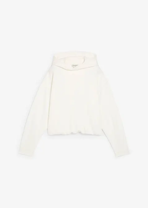 Mikina s kapucí, z mírně lesklé viskózové směsi, bonprix