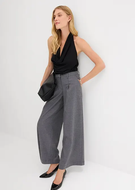 Kalhoty se záhyby v pase, bonprix