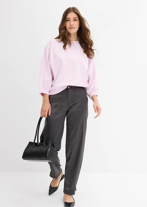 Oversize mikina z čisté bavlny, bonprix