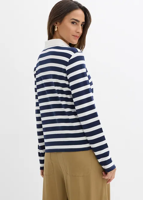 Triko polo z těžké organické bavlny, bonprix