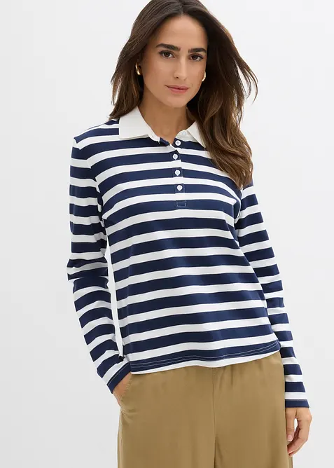 Triko polo z těžké organické bavlny, bonprix