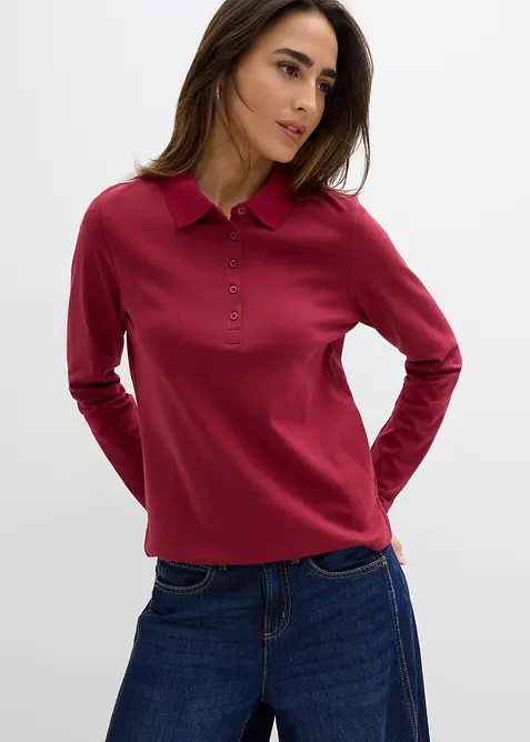 Triko polo z těžké organické bavlny, bonprix