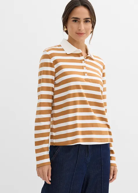 Triko polo z těžké organické bavlny, bonprix