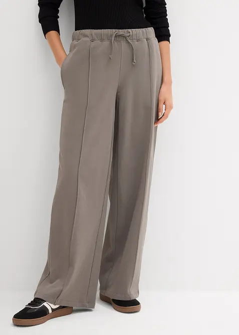 Kalhoty bez zap&iacute;n&aacute;n&iacute;, z čist&eacute; organick&eacute; bavlny, bonprix