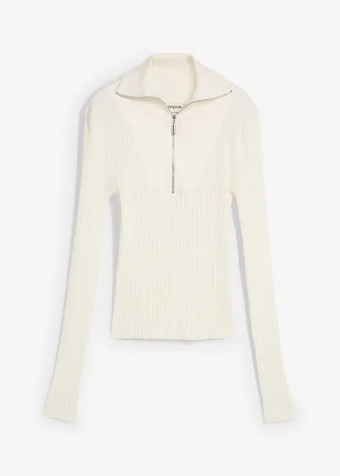 Žebrované triko z měkké viskózové směsi, bonprix