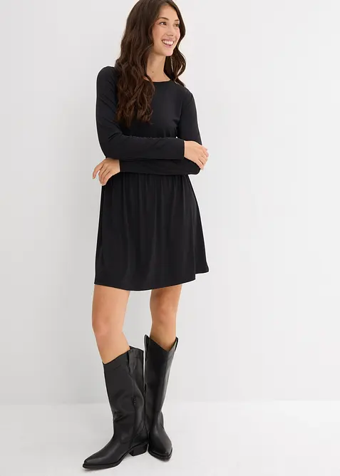 Rozšiřující se úpletové šaty, bonprix