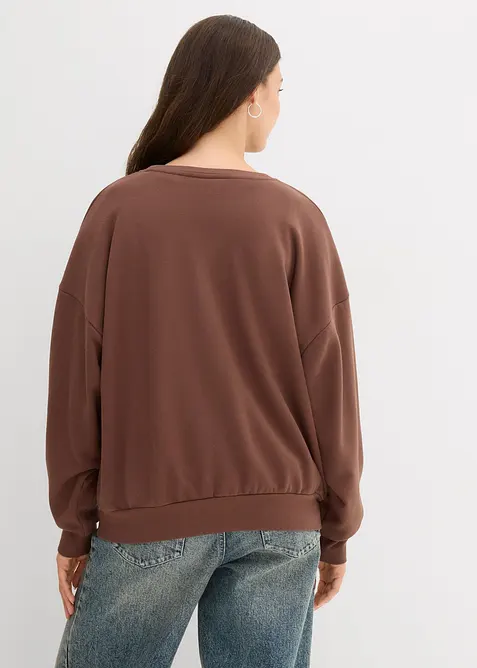 Oversize mikina z měkk&eacute; bavlněn&eacute; směsi, bonprix