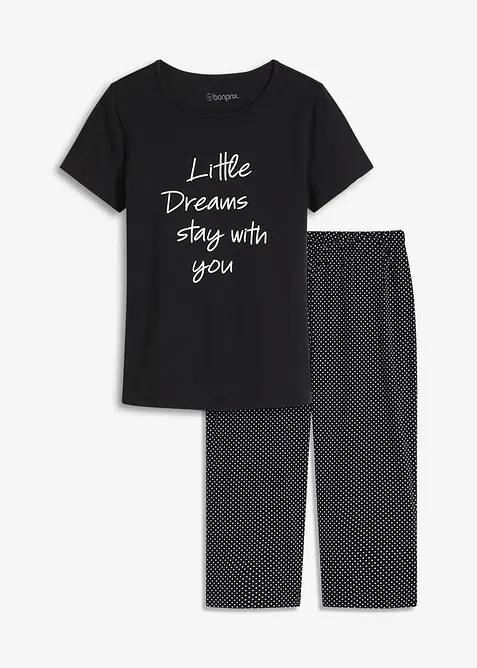 Capri pyžamo z čisté organické bavlny, bonprix