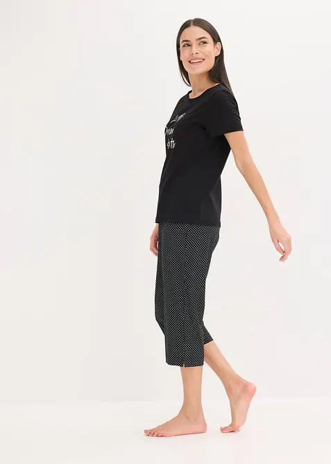 Capri pyžamo z čisté organické bavlny, bonprix