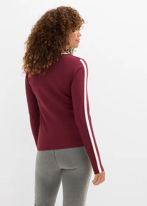 Triko s dlouhým rukávem, z lehkého žerzeje, bonprix