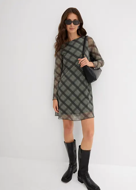 Minišaty z jemné síťoviny, bonprix