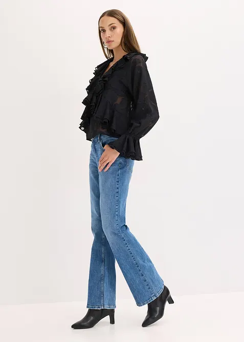 Mírně transparentní šifónová halenka, bonprix