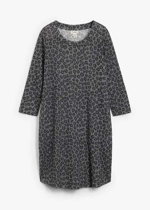 Krátké úpletové šaty se vzhledem pleteniny, bonprix