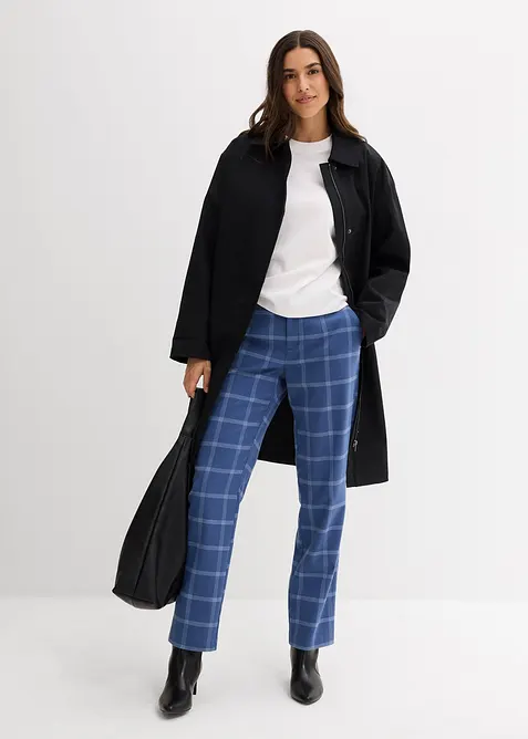 Kostkované chino kalhoty, bonprix