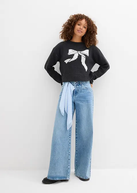 Pleten&yacute; svetr s ma&scaron;l&iacute;, bonprix