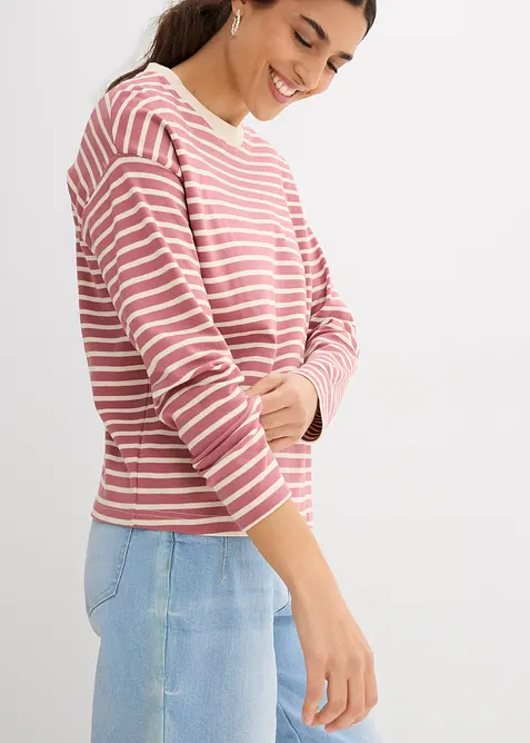 Tričko s&nbsp;dlouh&yacute;m ruk&aacute;vem z&nbsp;těžk&eacute; bavlny, bonprix