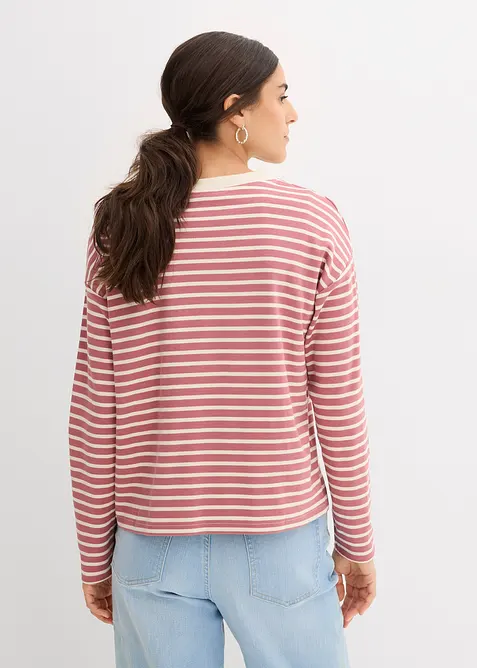 Tričko s&nbsp;dlouh&yacute;m ruk&aacute;vem z&nbsp;těžk&eacute; bavlny, bonprix