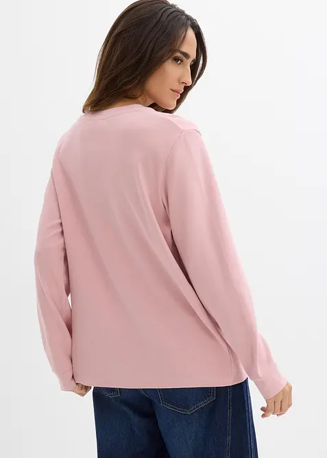 Tričko s dlouhým rukávem, z čisté organické bavlny, bonprix