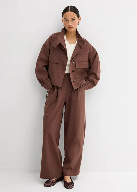 Kalhoty s funkčními detaily ze směsi s viskózou, bonprix