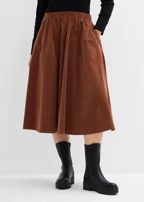 Man&scaron;estrov&aacute; sukně ze směsi s bavlnou, bonprix