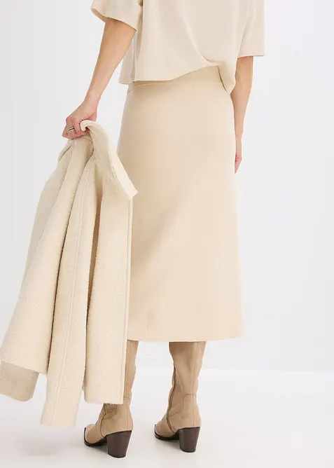 Áčková pletená sukně, bonprix