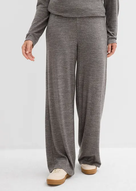 Palazzo kalhoty se vzhledem pleteniny, bonprix