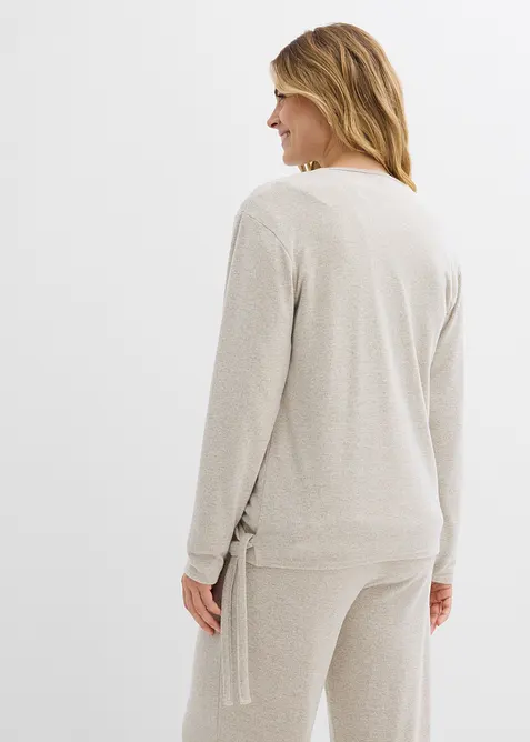 Zavinovací kardigan s pleteným vzhledem, bonprix