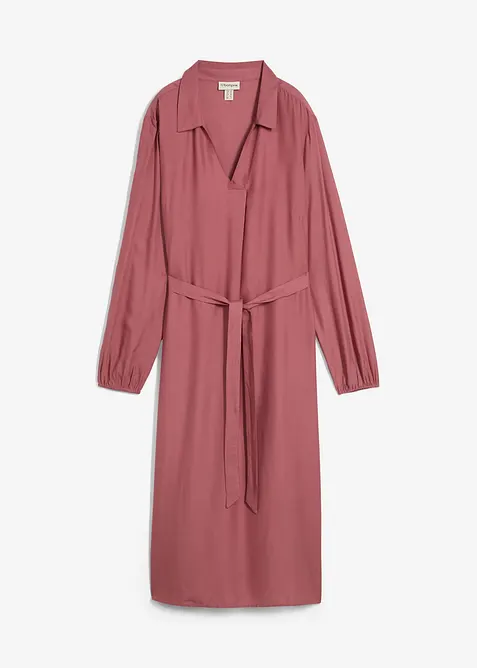 Midi šaty ze splývavé viskózy, bonprix