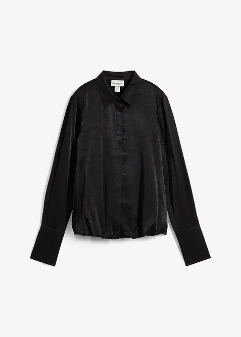 Sat&eacute;nov&aacute; halenka z visk&oacute;zov&eacute; směsi, bonprix