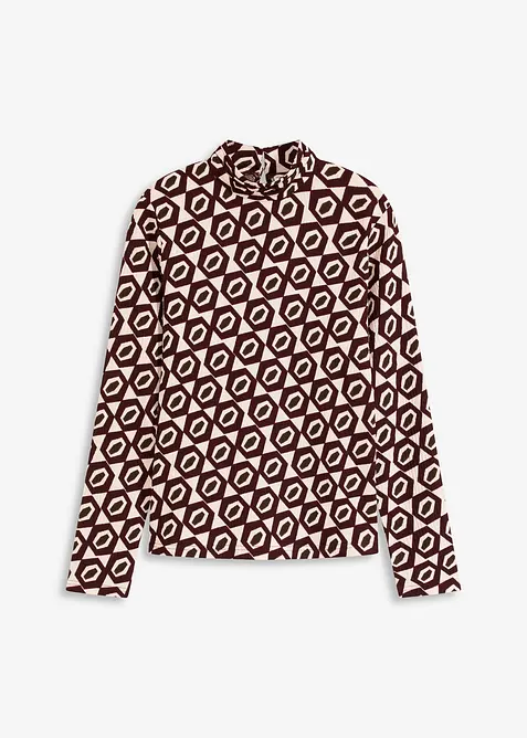 Triko se stojáčkem a strukturou, bonprix