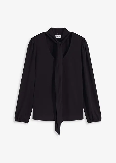 Strukturované triko s odnímatelnou vázačkou, bonprix