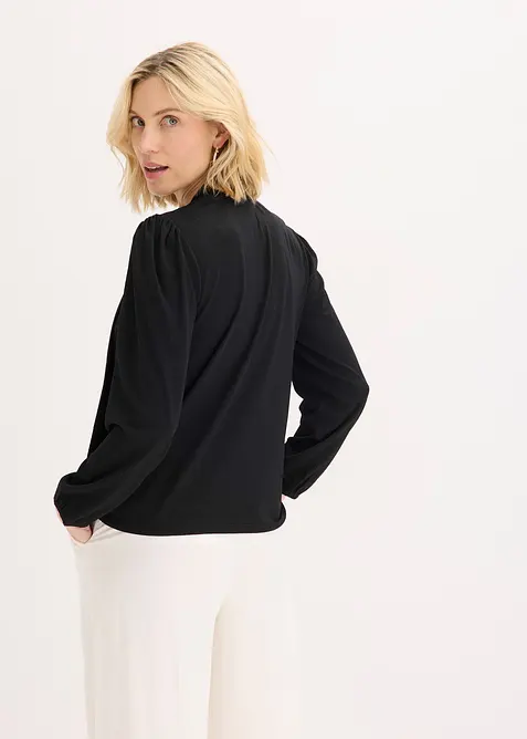 Strukturované triko s odnímatelnou vázačkou, bonprix