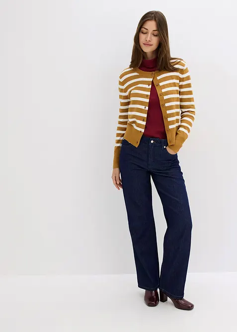 Džíny Straight, Mid Waist, bonprix