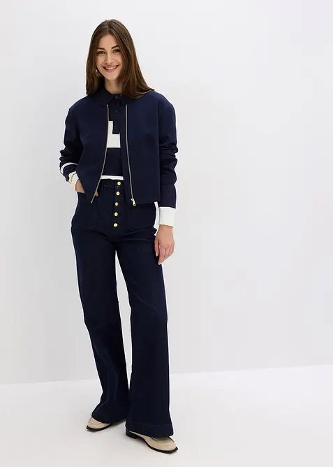 Džíny Flared, High Waist, bonprix